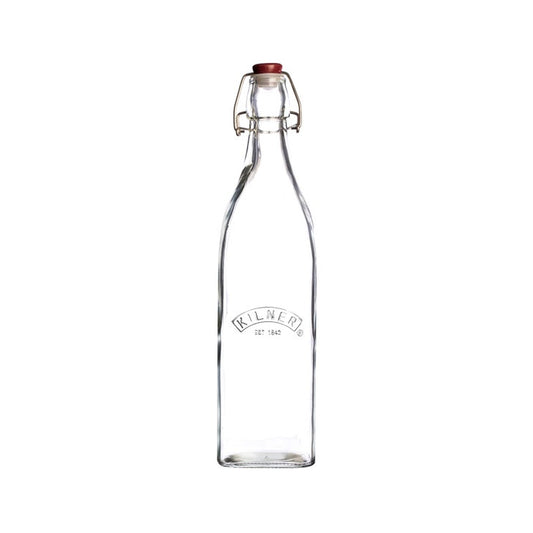 Kilner Square Clip Top Bottle 1L