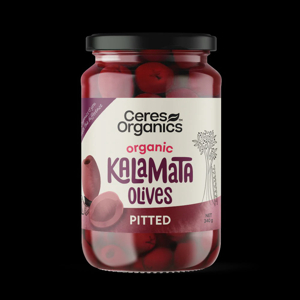 Ceres Organic Kalamata Olives Pitted 340g