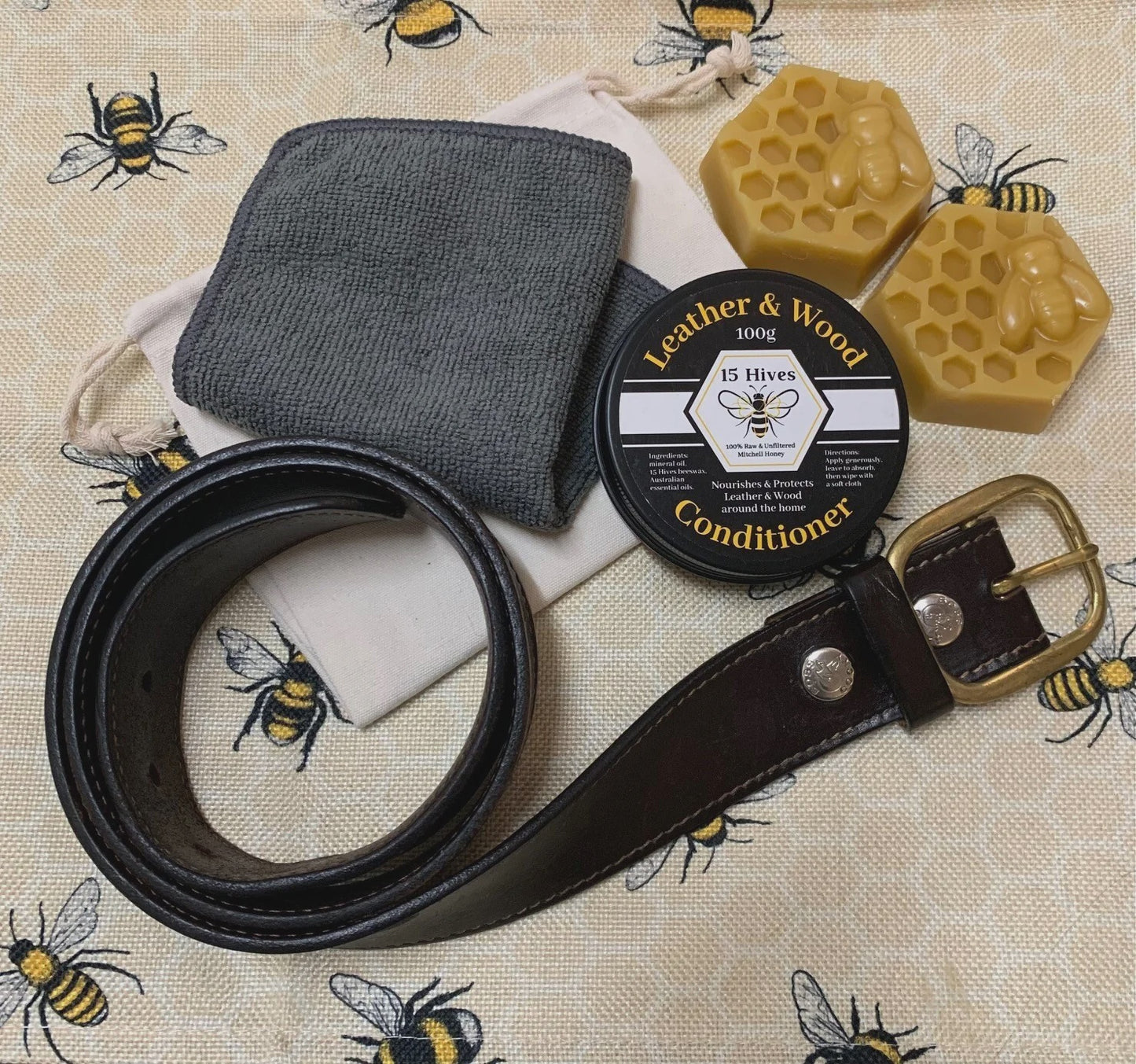15 Hives Leather & Wood Conditioner 100g