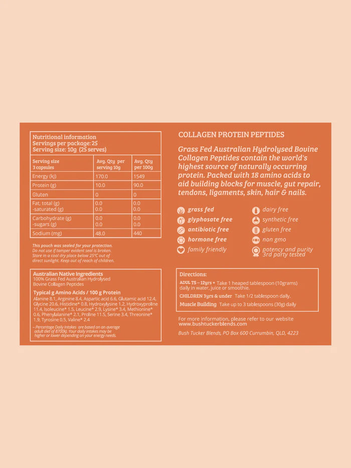 Bush Tucker Blends Collagen Protein Peptides 250g