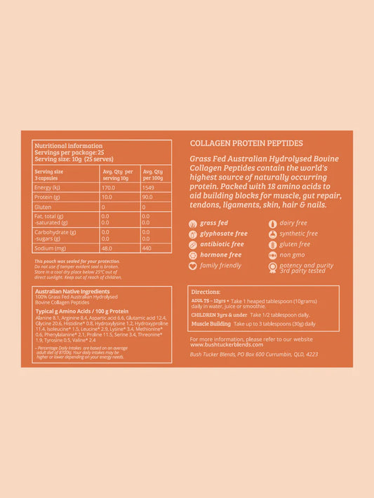 Bush Tucker Blends Collagen Protein Peptides 250g