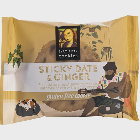 Byron Bay Cookies Gluten Free Sticky Date & Ginger 60g
