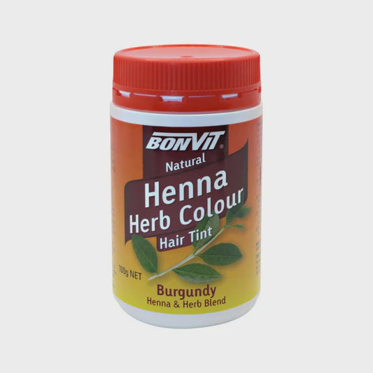 Bonvit Natural Hair Tint Henna Herb Colour (Henna & Herb Blend) Black 100g