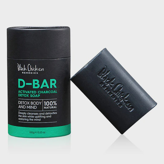 BLACK CHICKEN D-Bar Activated Charcoal Detox Soap