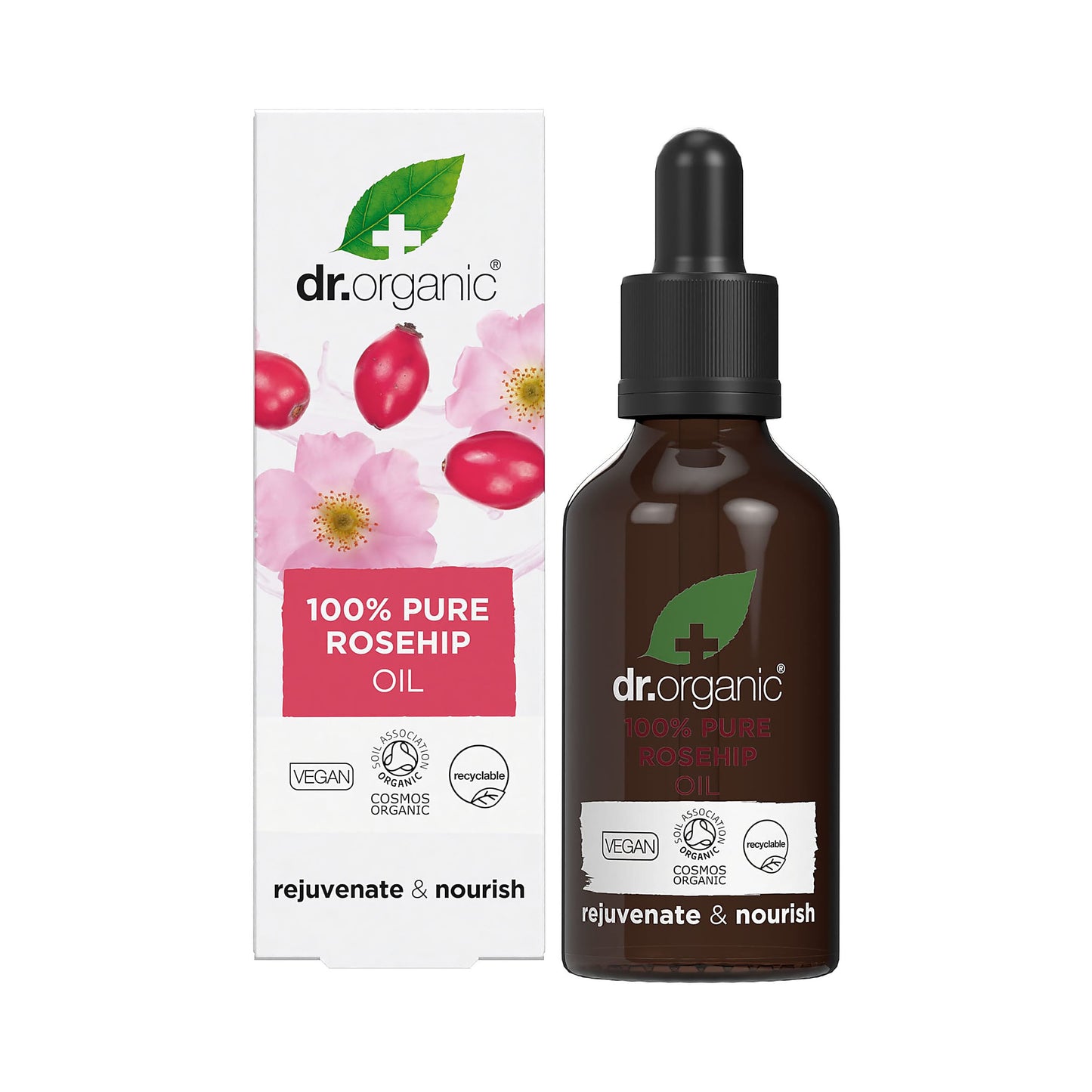 Dr Organic Rosehip Oil 100% Pure 50ml