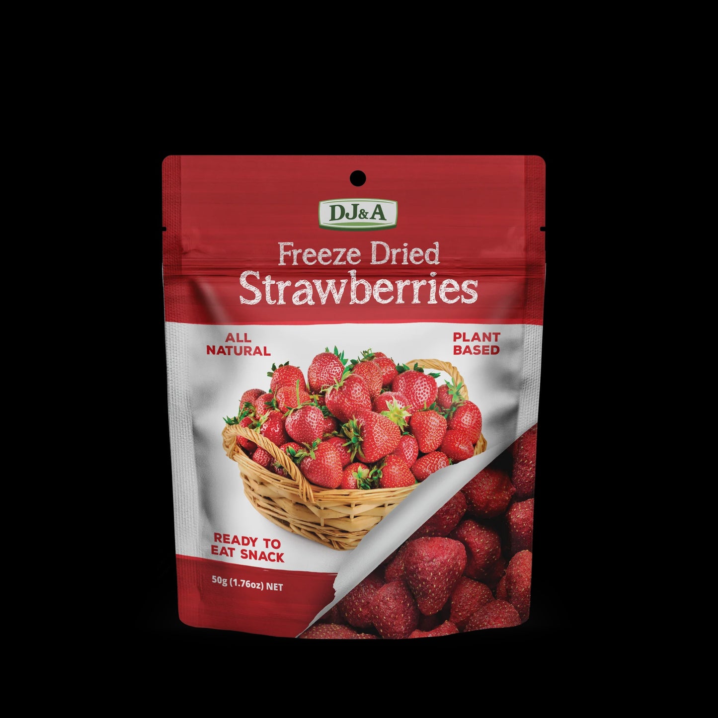 DJ&A Fruity Crisps Freeze Dried Strawberries 25g