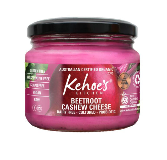 Kehoes Kitchen Cashew Cheese Dip Beetroot 250g