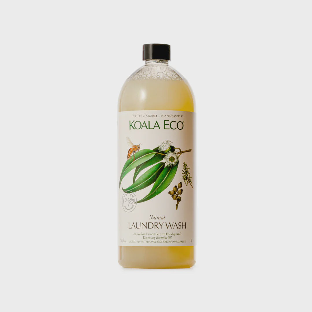Koala Eco Laundry Wash Lemon Scented Eucalyptus, Rosemary Essential Oil 1L