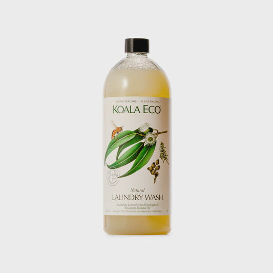Koala Eco Laundry Wash Lemon Scented Eucalyptus, Rosemary Essential Oil 1L