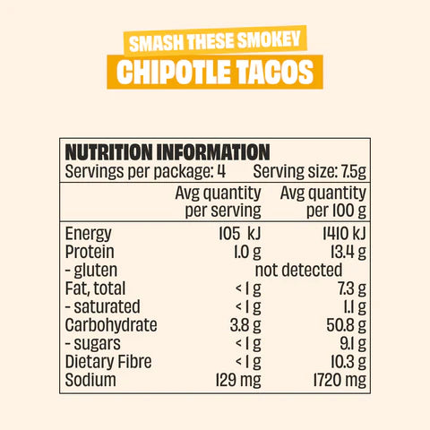 Mingle Natural Seasoning Blend Smokey Chipotle Tacos 30g