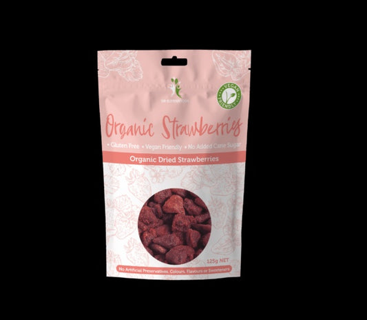 Dr Superfoods Dried Organic Strawberries 125g