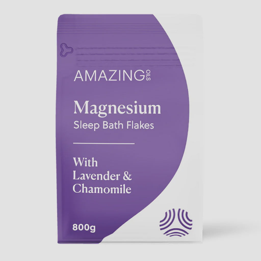 Amazing Oils Magnesium Sleep Bath Flakes with Lavender & Chamomile 800g
