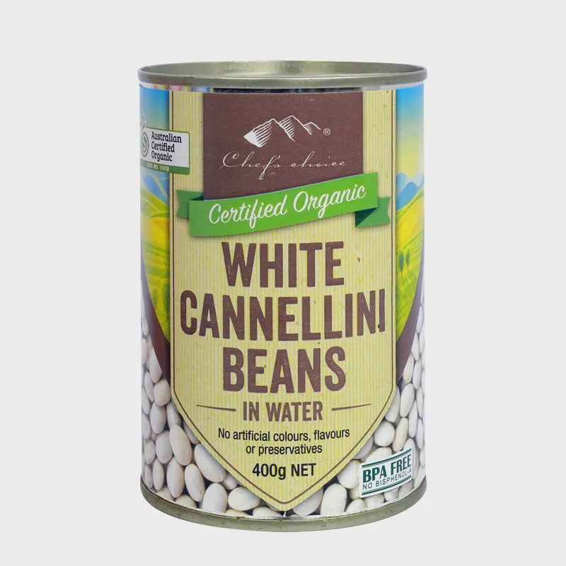 Chefs Choice Organic White Cannellini Beans 400g