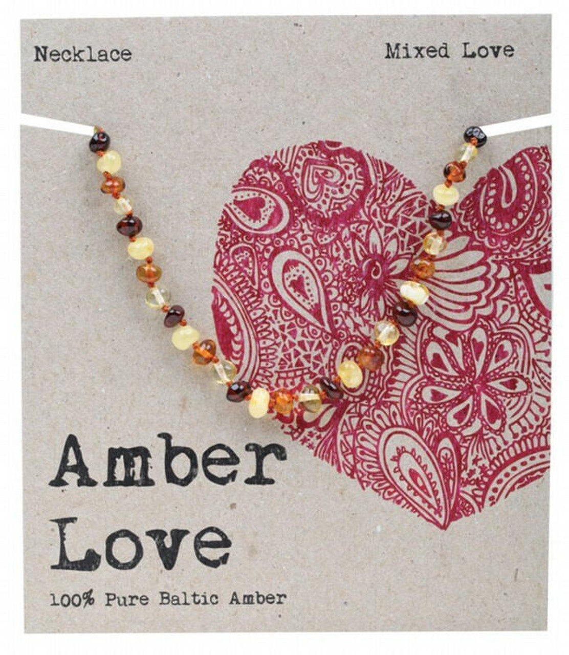 Amber Love Children's Necklace 100% Baltic Amber 33cm