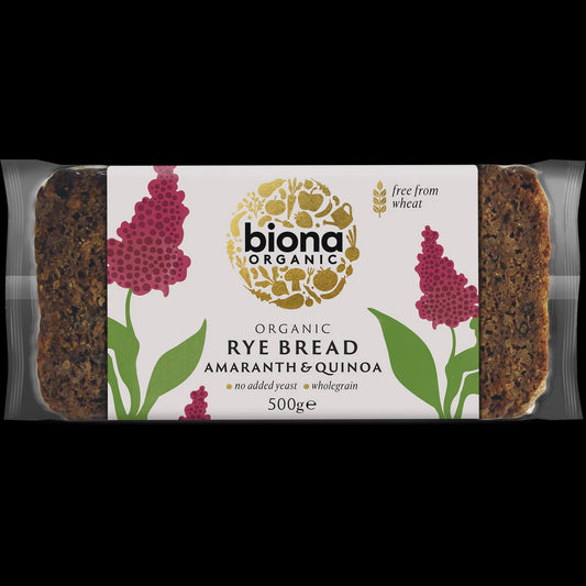 Biona Organic Rye Amaranth & Quinoa Bread 500g
