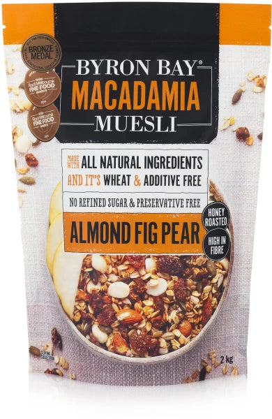 Byron Bay Macadamia muesli almond fig and pear