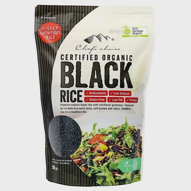 Chefs Choice Organic Black Rice 500g