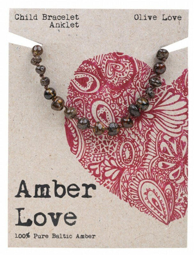 Amber Love Children's 100% Baltic Amber Bracelet/Anklet 14cm