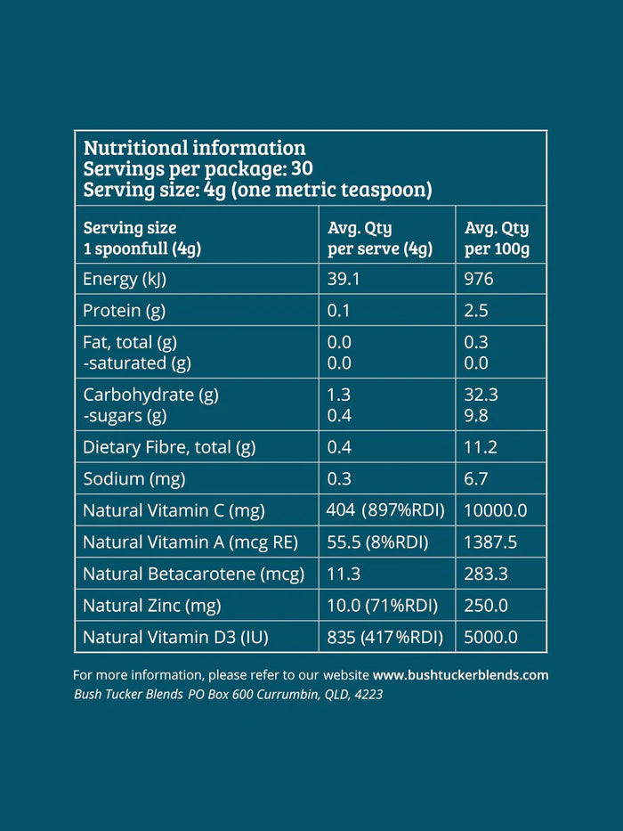 Bush Tucker Blends True Blue Immunity
