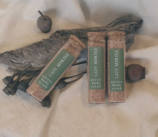 Lady Myrtle Native Body Scrub Australian 80g gift Size