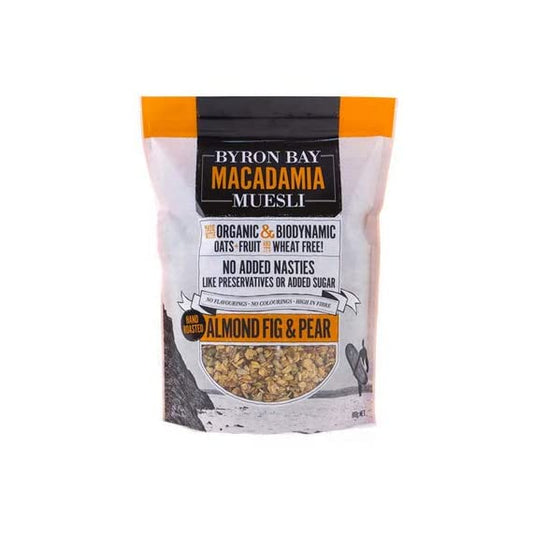 Byron Bay Macadamia muesli almond fig and pear