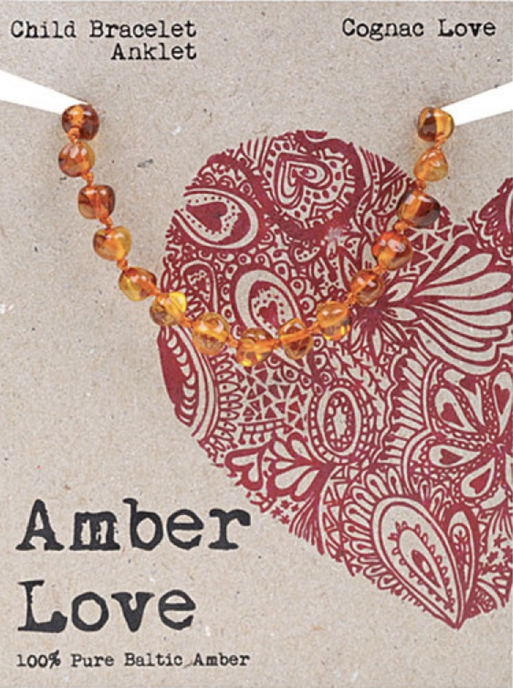Amber Love Children's 100% Baltic Amber Bracelet/Anklet 14cm