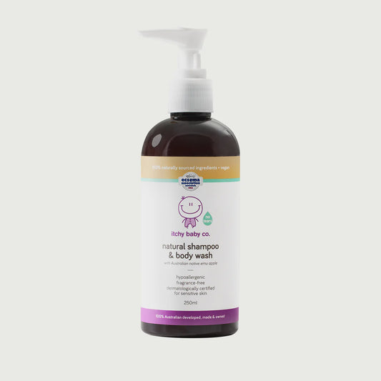 Itchy Baby Co Natural Shampoo & Body Wash 250ml