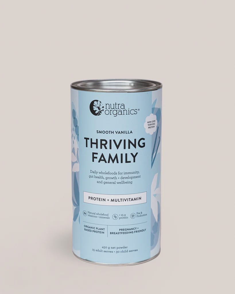 Nutra Organics Thriving Family Protein- Smooth Vanilla