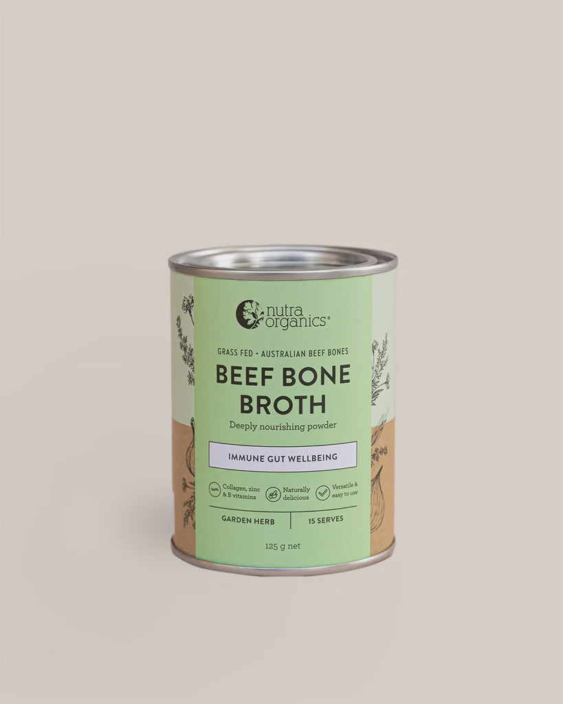 Nutra Organics Beef Bone Broth - Garden Herb 125g