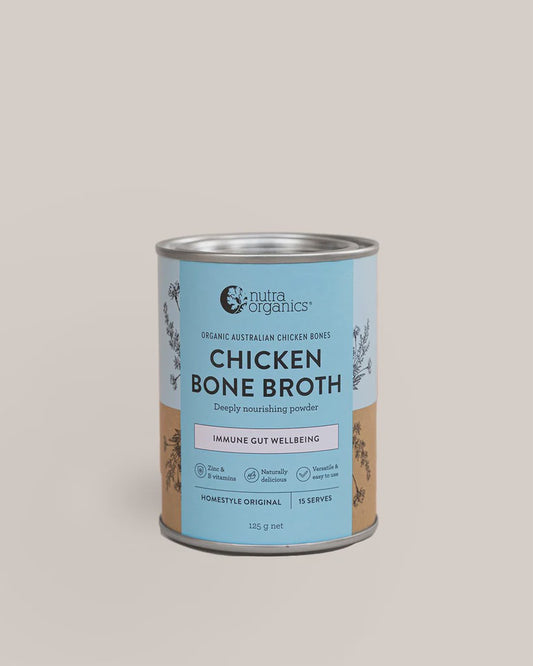 Nutra Organics Chicken Bone Broth Powder - Homestyle Original 125g