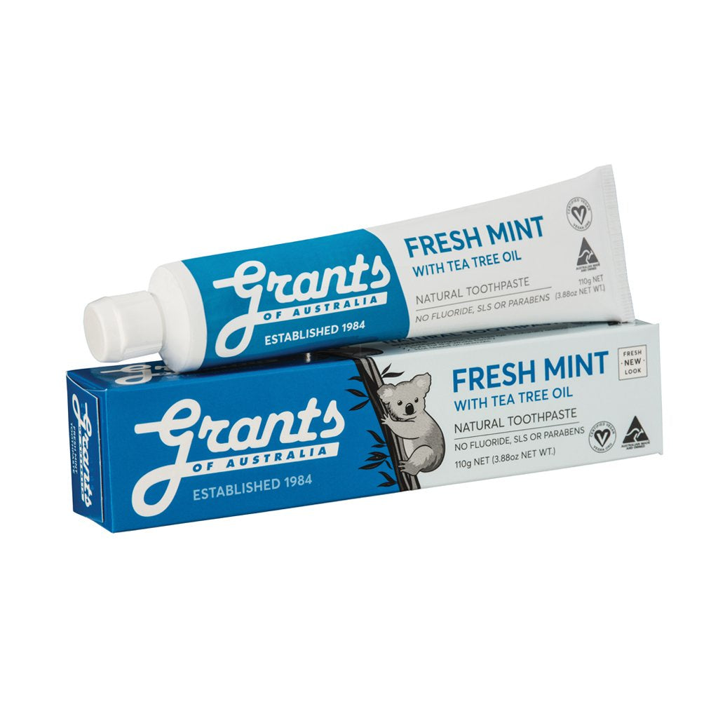 Grants Fresh Mint Toothpaste with Tea Tree Oil 110g