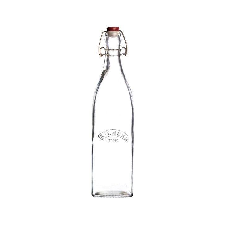 Kilner Square Clip Top Bottle 1L