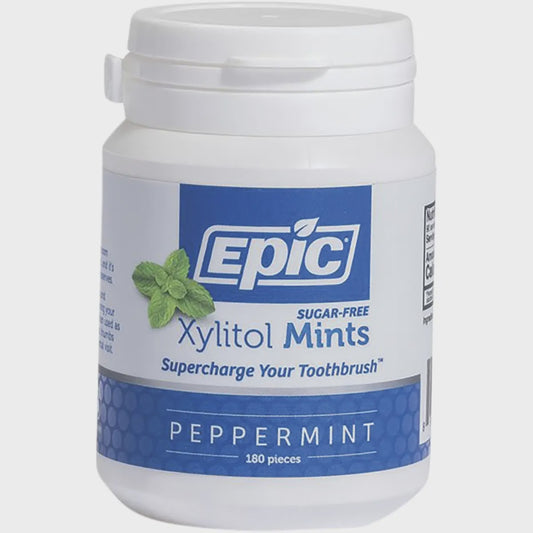 Epic Xylitol Dental Mints Peppermint 180Pcs