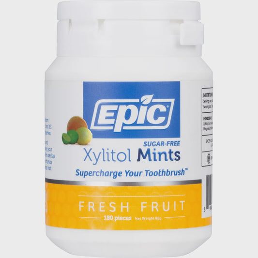 Epic Xylitol Dental Mints Fresh Fruits 180Pcs