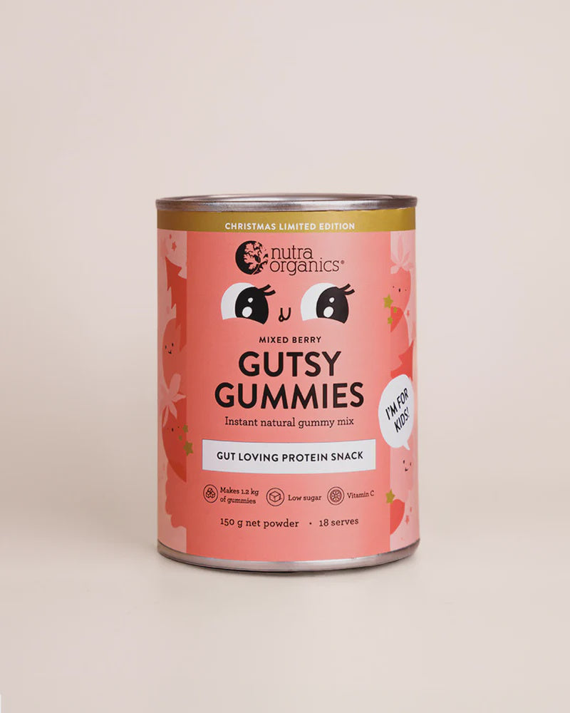 Nutra Organics Gutsy Gummies Christmas Limited Edition Mixed Berry 150g