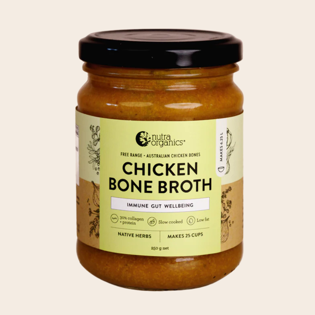 Nutra Organics Bone Broth Chicken Concentrate Native Herbs 250g