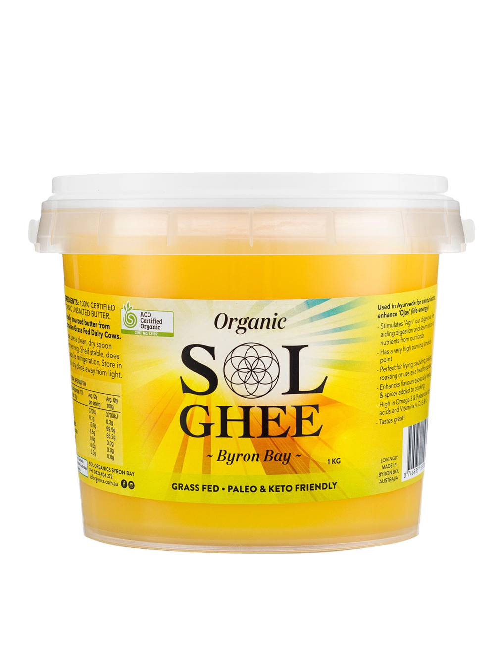 Sol Organics Organic Ghee