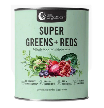 Nutra Organics Super Greens + Reds Powder